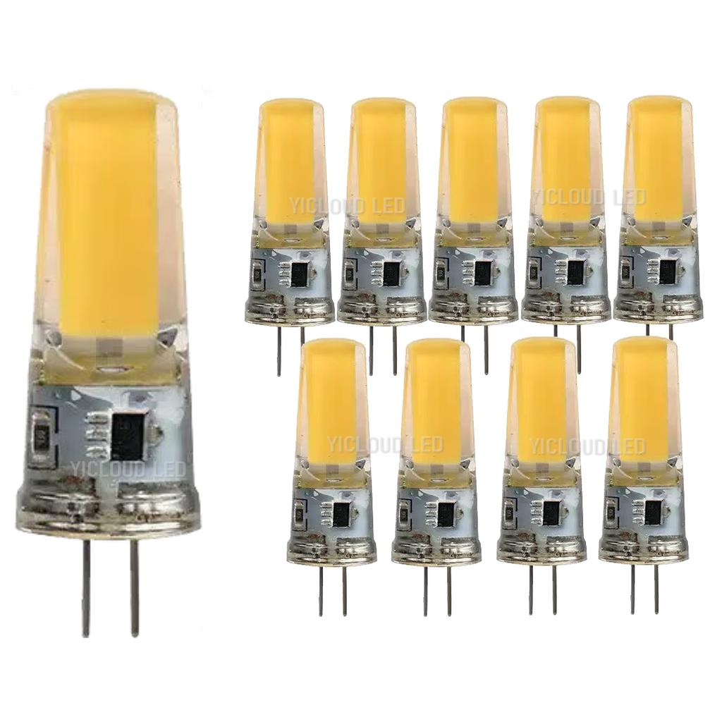 10pcs G4 LED COB Lamp Dimmable 6W 9W E14 LED Bulbs AC/DC 12V 220V Lampada G9 COB Spotlight Chandelier Lighting Replace Halogen