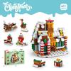 Lele Brothers Lego-Compatible Christmas Reindeer Train Building Blocks Toy