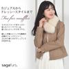 SAGA Fox Fur Scarf with Clip Gray [HHayashiguchi] [Hayashiguchi] (FF4010) [Type A]