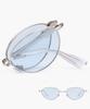 Likkeullou Rc Stainless Steel Epoca F Folder Sunglasses Blue