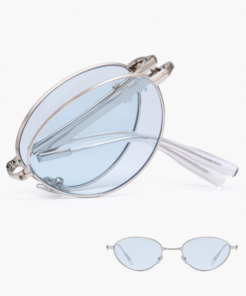 Likkeullou Rc Stainless Steel Epoca F Folder Sunglasses Blue