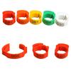 Yousheng 100Pcs Chicken Ring Adjustable Buckle Design Easy-assembled Duck Chicken Foot Ring for Marking