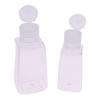 10Pcs 30/60Ml Trapezoidal Plastic Hand Sanitizer Bottles Dispenser Transparent Gel Reffillable Bottle Container With Filp Cap