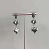 Romance Silver Tone Heart Earrings Versatile Accessory That Complements Any Outfit From Day To Night