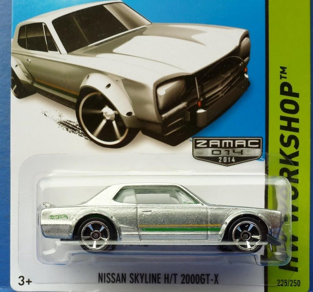 2014 Hot Wheels Hw Workshop Nissan Skyline Zamac in a - H/T 2000GT-X - [Ships Box!]