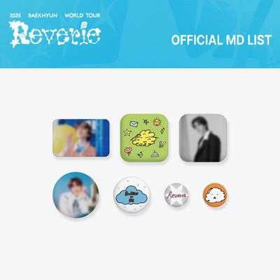 2025 BAEKHYUN Welttournee Reverie Anstecknadel-Set