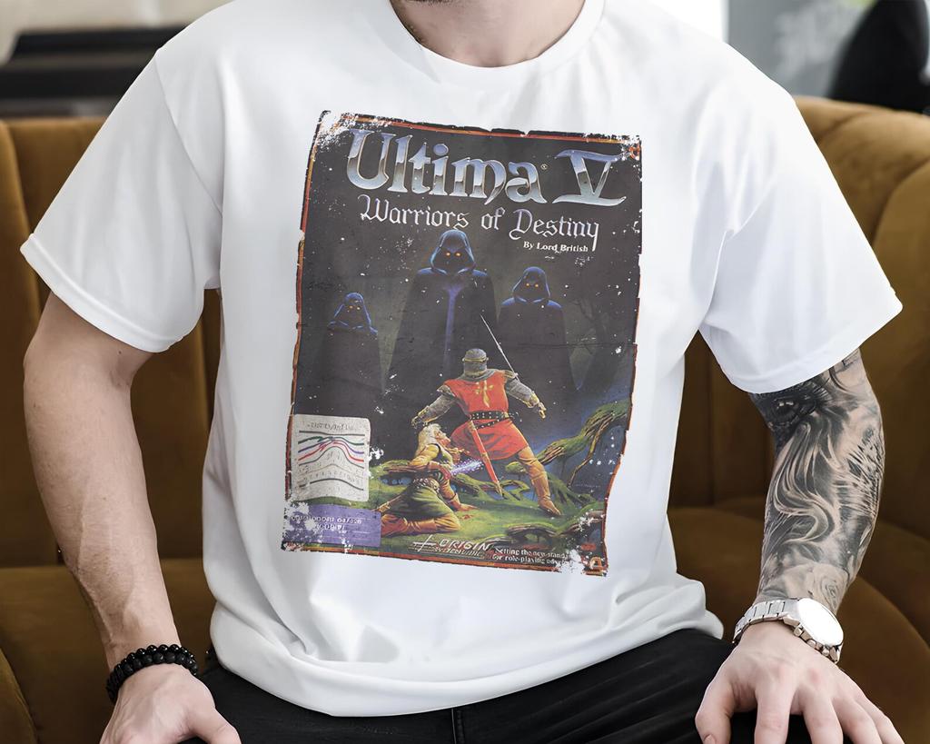 Ultima V - Vintage T Shirt 8 Colors Unisex sizes S-5XL 100% cotton Cover Art Commodore 64 Game 8 bit