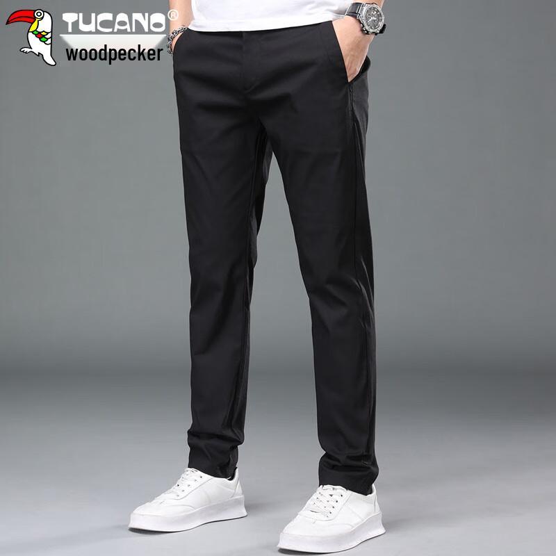 Tucano Men's Ice Silk Business Casual Straight Trousers