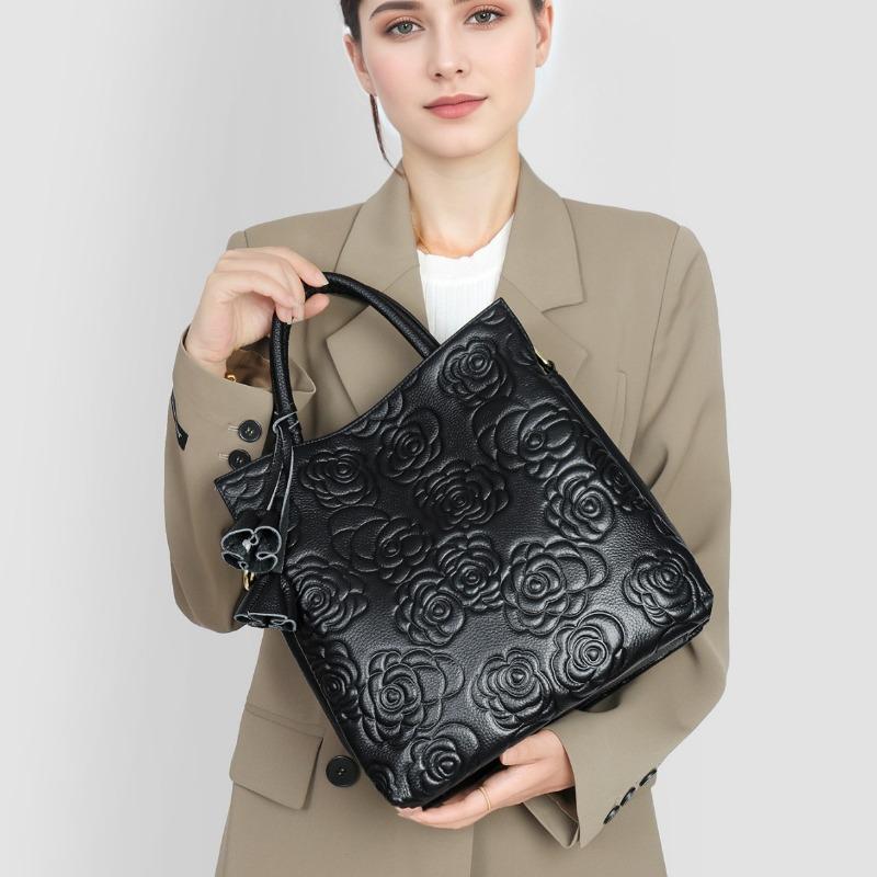 Genuine Leather Women's Bag Handbag Fashionable Large Bag Single-shoulder Crossbody Bag