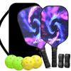 Pickleball Paddles Set USAPA Compliant Fiberglass Surface Enhanced Power with Pickleball Bag Best Gift for Beginners