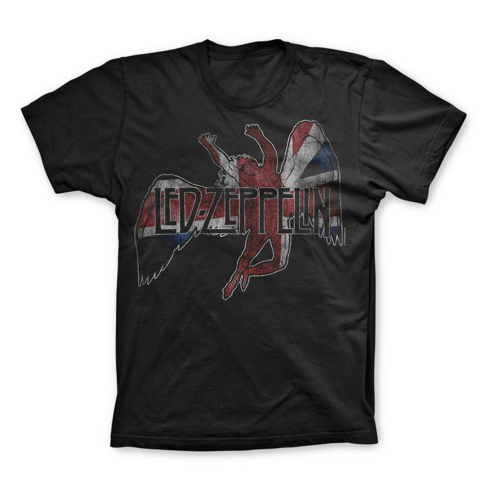 

Футболка унисекс LED ZEPPELIN с британским флагом Angel Araca Merch S