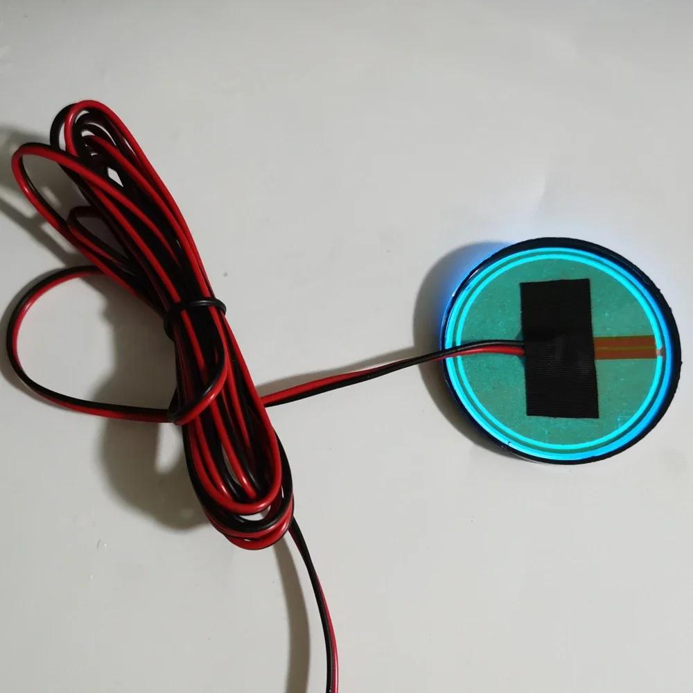 1pcs Blue LED Side Light Front Lip Light 51mm Trunk Badge For Brabus Mercedes Rocket G800 W464 G63 G65 W463 Brabus Rear Light