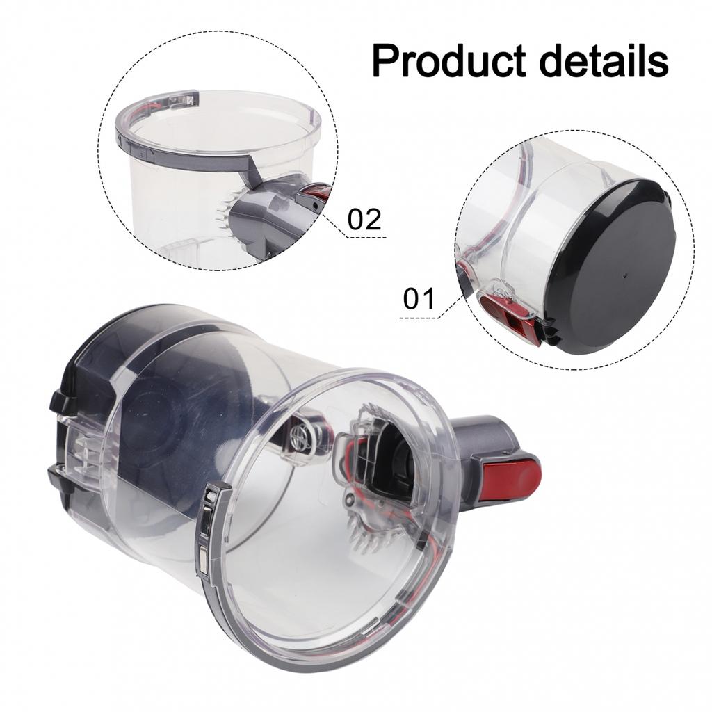 Pièce pour aspirateur sans fil Couvercle du collecteur de poussière Remplacement du collecteur de poussière Collecte la poussière et les débris