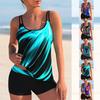 Summer Fashion Design Women's Bikini Two Piece Set with Ordinary Light and Shadow Printing Swimwear and Sports Beach Wear S-6XL