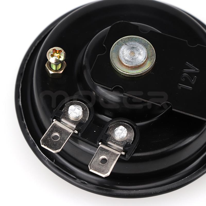 Universal Motorcycle Electric Horn Kit 12V 24V 36V 48V 60V Waterproof Round Loud Horn Speakers For Scooter Moped Dirt Bike Atv