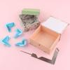Scrapbook Gift Box Making Divider Assembly Clip Set - Binding Corner Clips, Suitable for Cardboard, Paperboard, Diorama,Divider Mounting Clips