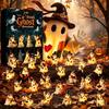 Indoor Resin Crafts Halloween Advent Calendar 2026, 24 Days Patchwork Ghost Countdown with To Gift Luminous Figures, Collectible Gifts for Kids