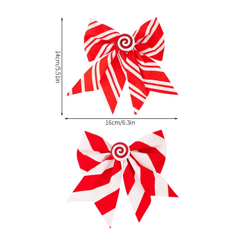 Christmas Bows,Large Wreaths Bows For Tree Gift Wrapping Garland,Christmas Decoration Holiday Crafts Xmas Tree Ribbon Ornaments