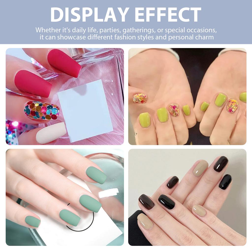 Fake Nails Acrylic Nail Tips Square/Almond/Stilettos/Coffin False Nails 360pcs Full Cover Artificial Nails with Case