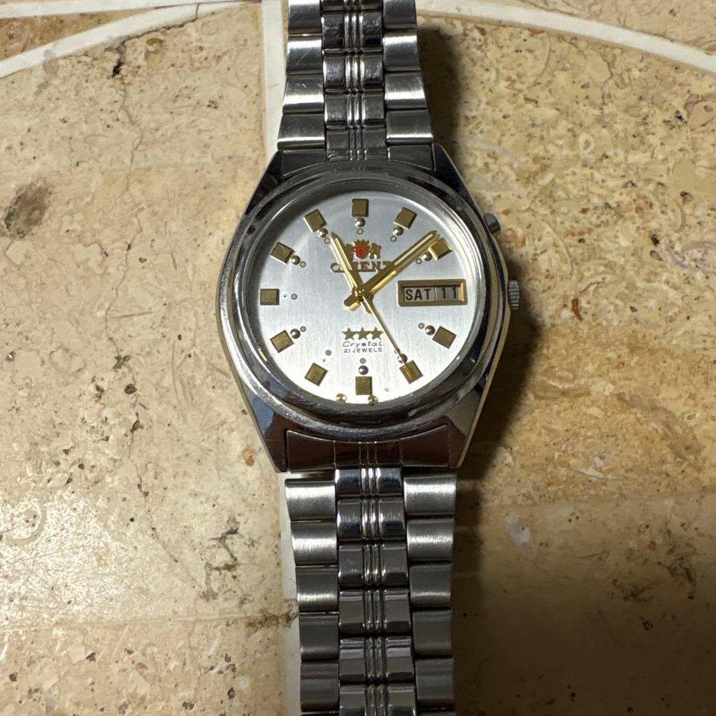 Used ORIENT 3 star automatic winding operation confirmed Everything shown in the photo is