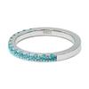 [Takeda Jewelry] Paraiba Tourmaline Eternity Ring. This rare Paraiba tourmaline embodies powerful energy. Its beautiful emerald green color, reminisce