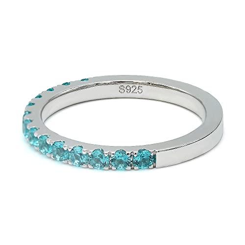 [Takeda Jewelry] Paraiba Tourmaline Eternity Ring. This rare Paraiba tourmaline embodies powerful energy. Its beautiful emerald green color, reminisce