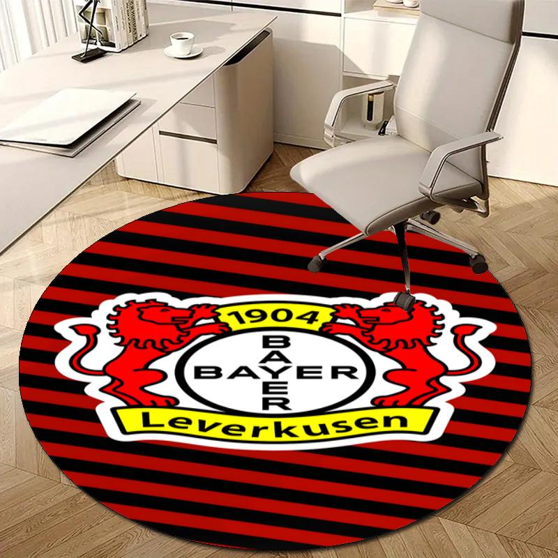 Personalized Bayer Leverkusen Round Chair Office Rug - Perfect for Mat, Office Chair & More - Ideal Gift for Birthdays and Holidays