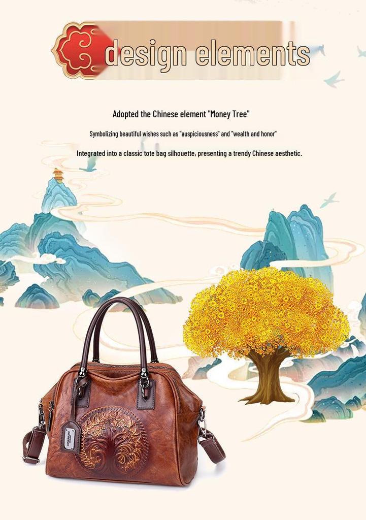 2025 Schicke Geprägte Retro Handtasche - Vielseitige Kissen-Stil Crossbody & Schultertasche mit mehreren Fächern für Damen