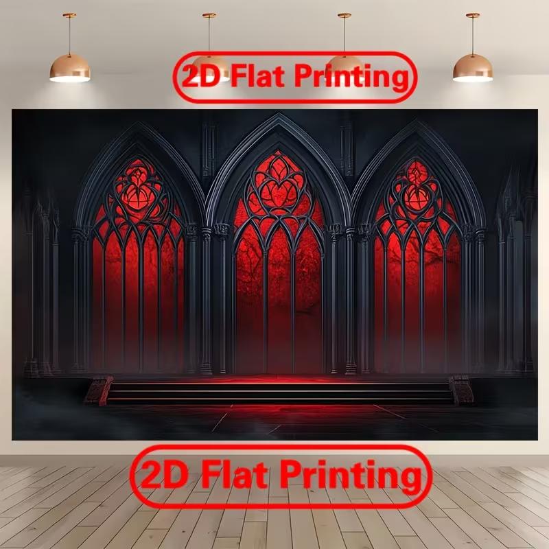 2D Vampire Castle Gothic Backdrop Cosplay Photography Background Banner