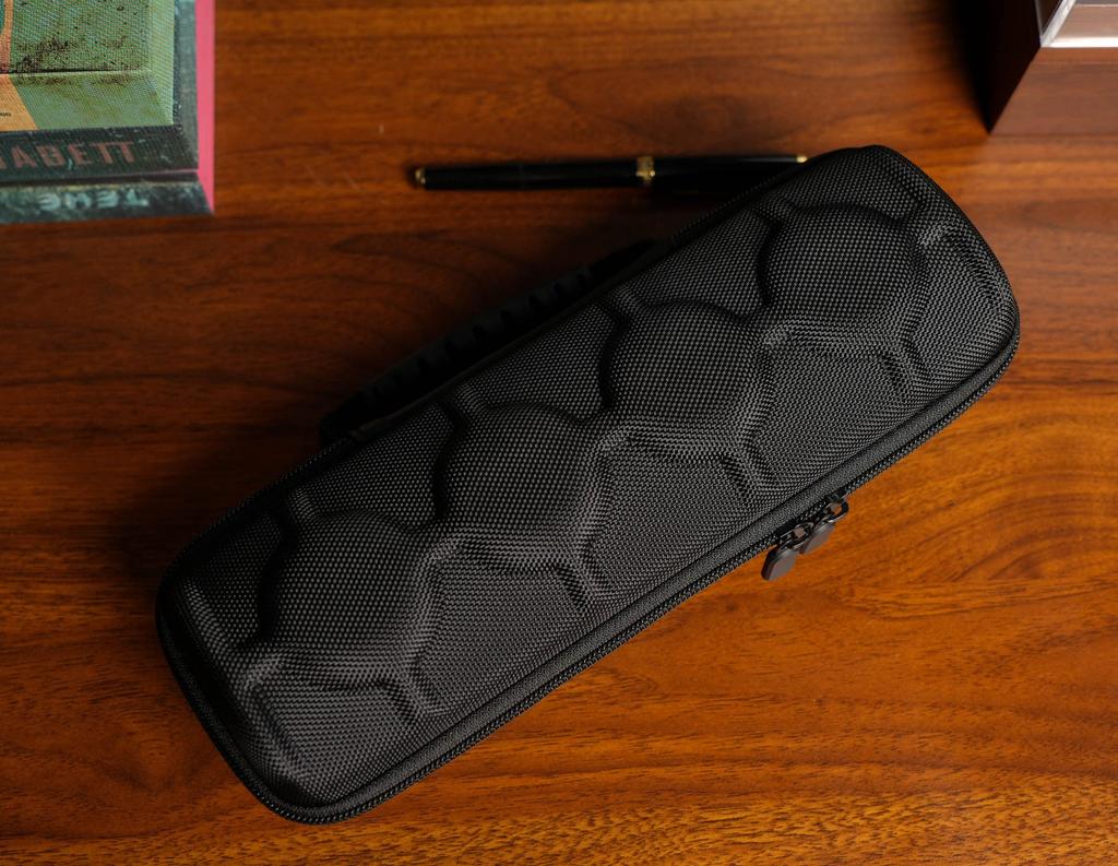 RIGICASE Hard Watch Travel Case Portable Display Storage Organizer Box with Soft Foam Pillow 4-Slot Men's Roll,