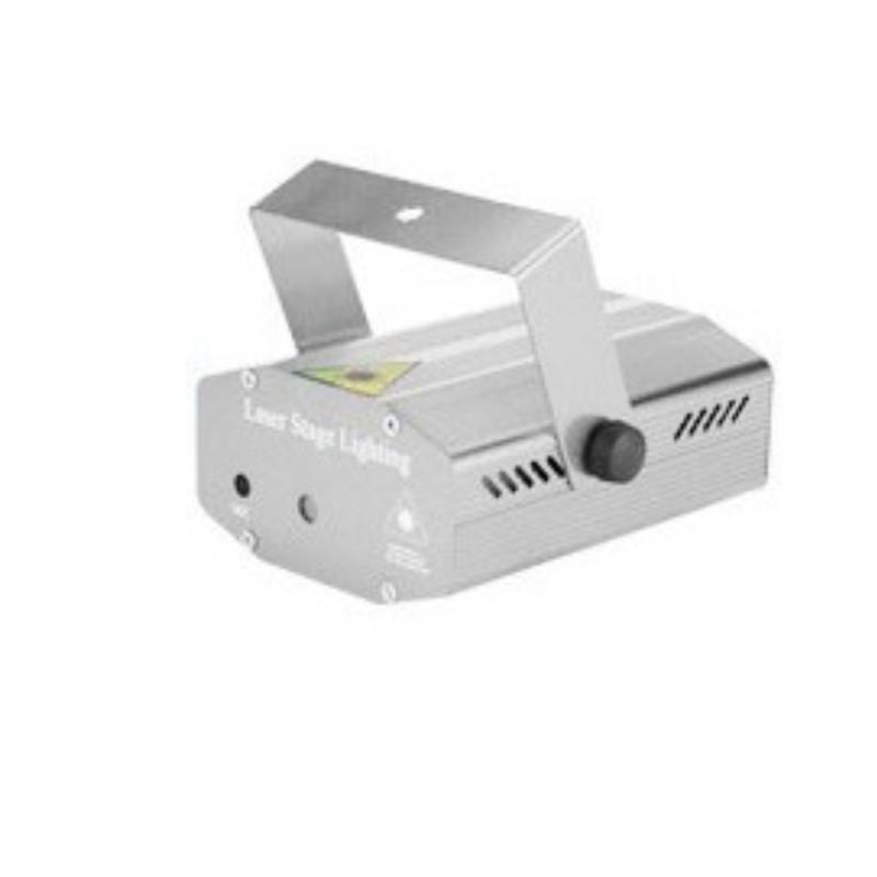 

Звездный мини-лазерный проектор для домашней вечеринки и KTV со световыми эффектами красного и зеленого цветов EU серебряный