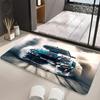 Large Size Retro Sports Car Floor Mats Graphic Printed  Doormats for Bathroom Kitchen Entrance Carpet Home Decoration Drain Pad