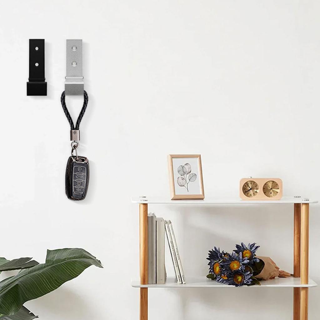 6Pcs Folding Coat Hooks Aluminum Alloy Wall Hooks Headset Wall Hanger for Hanging Coats Bags Hat Towel Keys