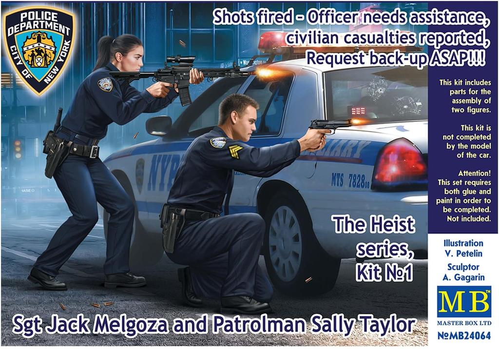 Master Box Robbery Suppression Series Police Officer Jack Sully Plastic Model MB24064 1/24