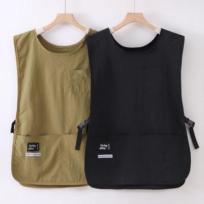 Vodotěsná, Olejivzdorná Japonská Pracovní Zástěra Vesta pro Kuchyň a Catering s Možností Potisku Loga