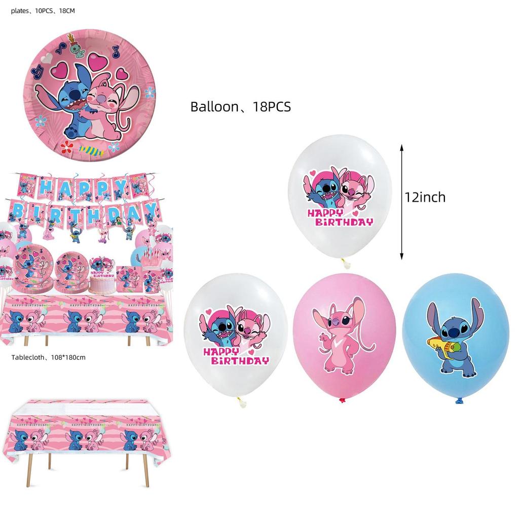 Lilo Stitch Birthday Party Decorations Supplies Banner Cake Topper Balloons