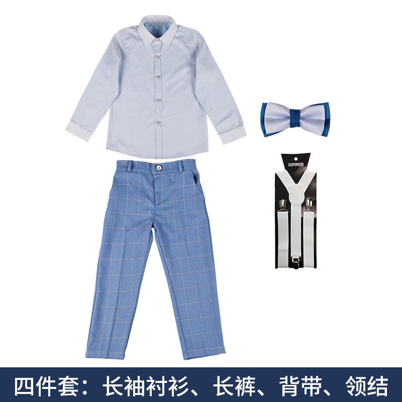 vest suit summer new short-sleeved performance suit three-piece children's speech baby year-old flower girl dress