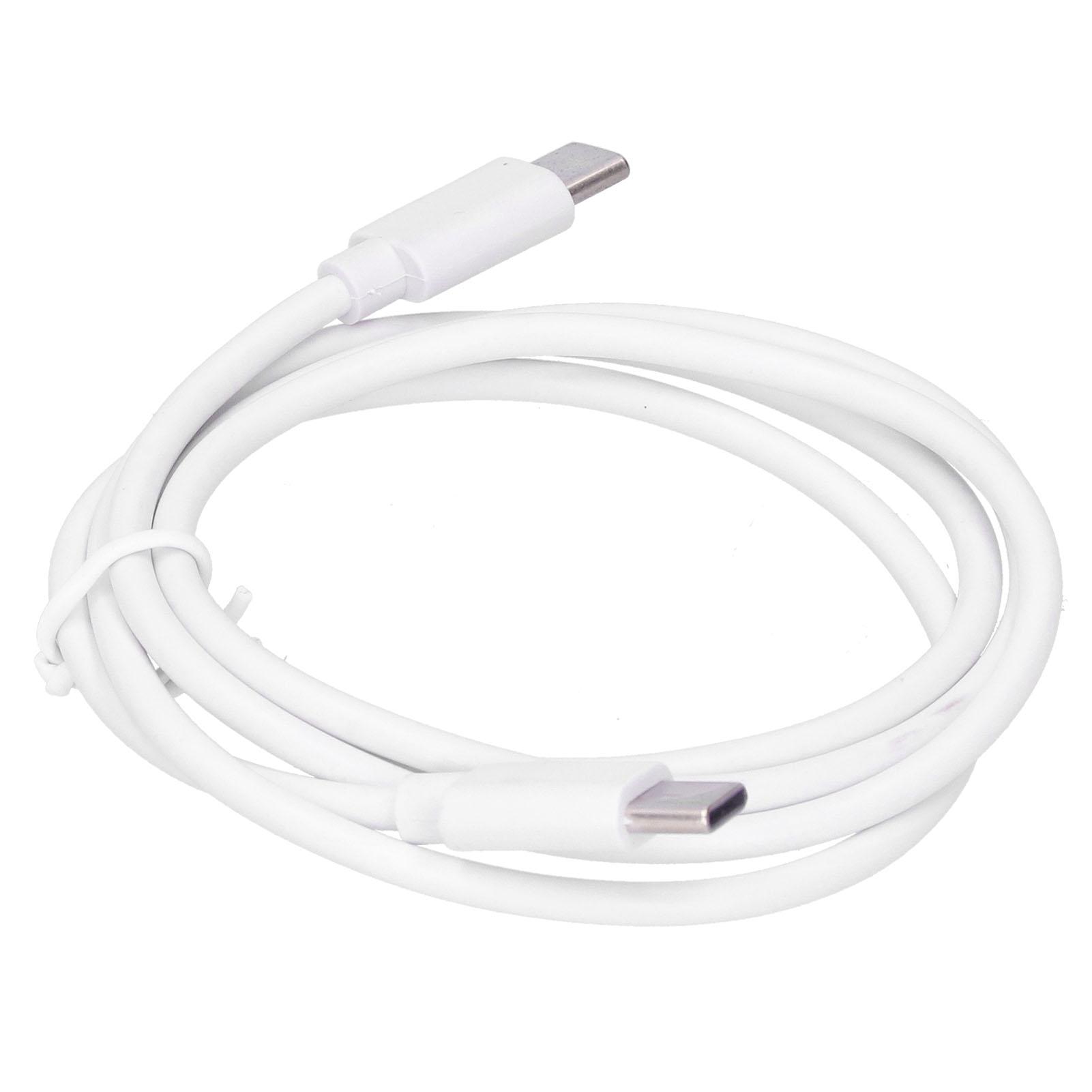 Kuulaa 60W USB Кабель для быстрой зарядки TPE TypeC на TypeC Линия передачи данных Шнур Зарядное устройство Передающий провод(1m ) 1m / 3.3ft white