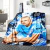1pc Haaland4 Blanket, Gift, for Men and Women, Soft Blanket, Good for Sofa Bed Couch Travel, Lightweight Flannel Blanket