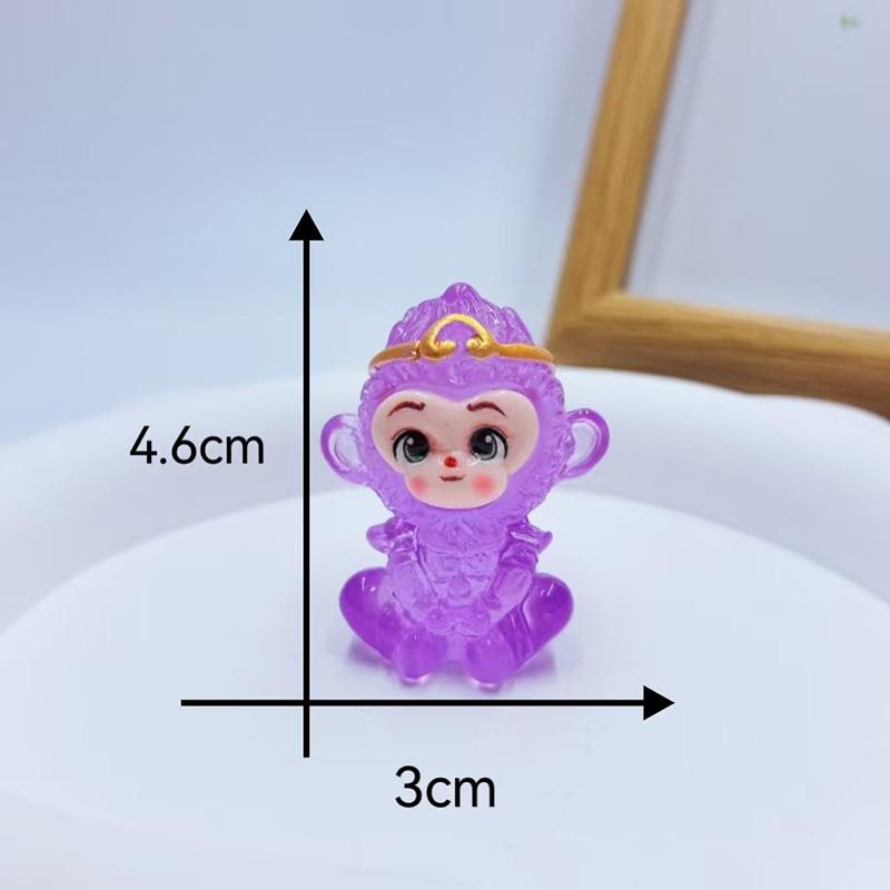 Svietiaci 3D Opičí kráľ Sun Wukong DIY Šperkové doplnky Malý darček Prívesok do auta