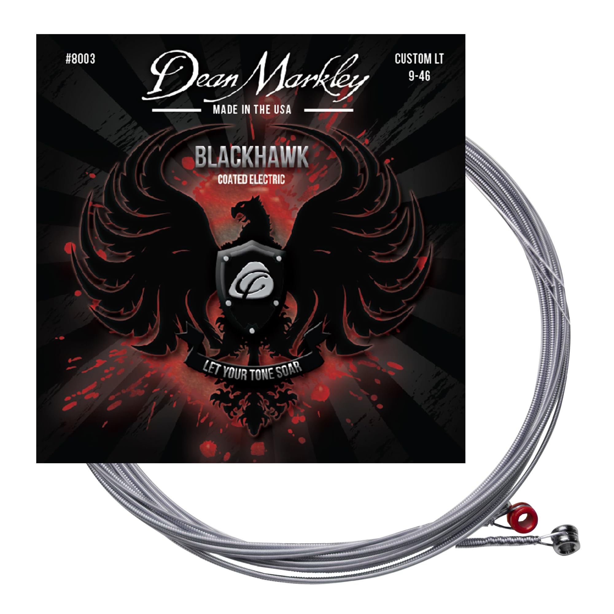 Dean Markley Black Hawk С покрытием Струны для электрогитары 8001 Regular, .010-.046