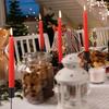 4Pcs Advent Wreath Candle Holders Stakes with Spikes Retro Taper Pillar Metal Candlestick Stand for Christmas Decors