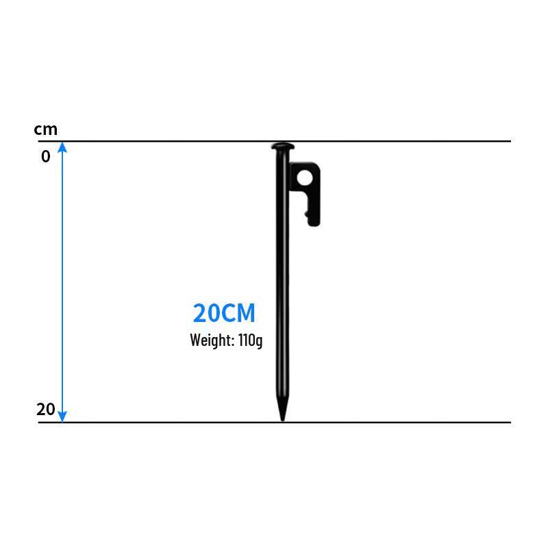 Heavy-Duty Carbon Steel Tent Ground Pegs