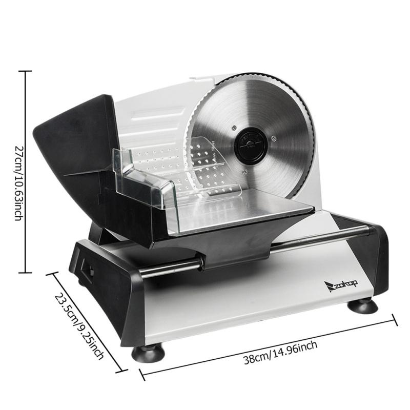 110v/150w 7.5 Inch Electric Gear Cutter Semi-automatic Stainless Steel Household Food Slicer Machine