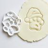 Santa Hat Claw Heart Cookie Cutter Mold 3D Plastic Christmas Claws Fondant Bisacuit Stamp Embossing Die Cake Decorating Tools