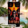 The Weeknd Beach Towel, Personalized Custom Name Text, Quick Dry Large Absorbent Towel For Beach Pool