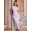 Elegantes Off-Shoulder Bandagekleid Party Abendmode Damen Slim Fit A-Linie Midi Mit Rückenfreiem Detail