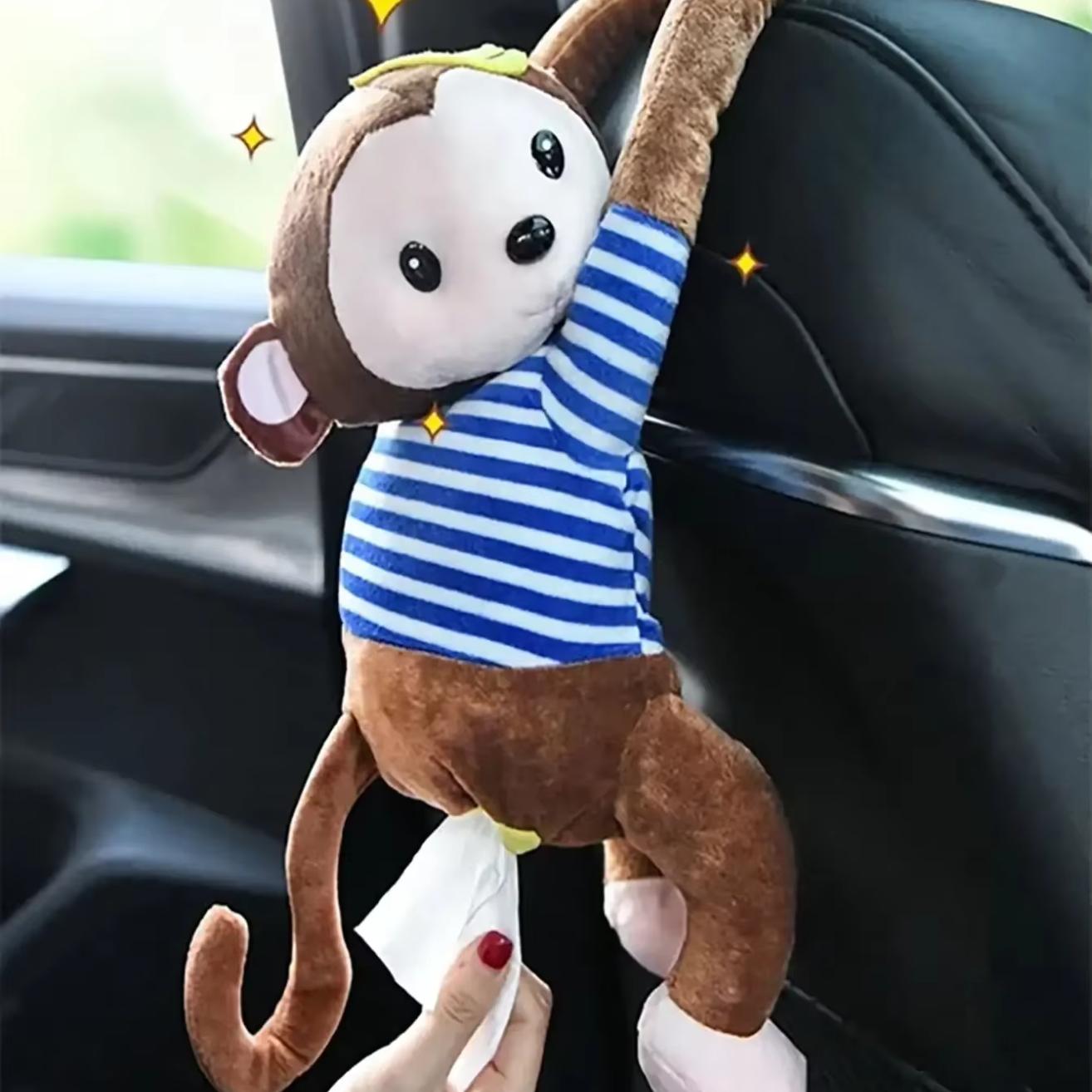 Creative monkey shaped car tissue box