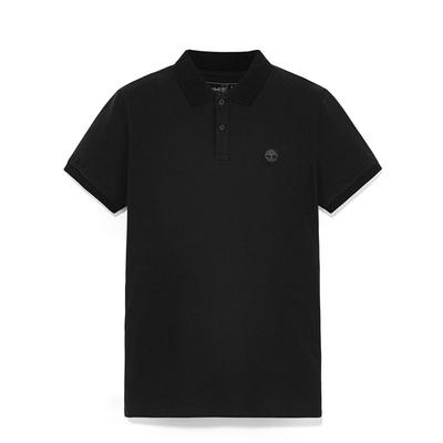 Reguläre Serie Outdoor Lässig Locker Atmungsaktiv Kurzarm Poloshirt Herren Oberteile Schwarz A2EPMX65