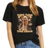 Tralalero Tralala Tung Tung Tung Sahur Tee Shirt Funny Italian Brainrot Tshirt Women Meme Short Sleeve Print Tshirt Clothes